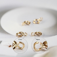 Fermoirs et crochets à ressort en or jaune 14 carats (1/20) de qualité GF pour la fabrication de bijoux DIY
