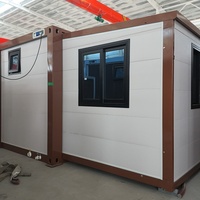 Maison conteneur extensible moderne de 20 pieds, maison modulaire personnalisée à 2 chambres avec cuisine et salle de bain pour la vie de famille