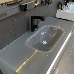 Mô hình mới phong cách treo tường phòng tắm Vanity với ngăn kéo tiết kiệm không gian, chống nấm mốc, dễ dàng để làm sạch bề mặt thiết kế thuận tiện - Product Image 6