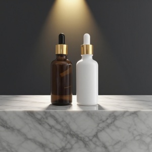 Amber White 5ml 10ml 20ml 30ml <b>50ml</b> 100ml Massage Oil Hair Essential Oil Dropper <b>Bottle</b> With Dropper for Cosmetic - Product Image 1