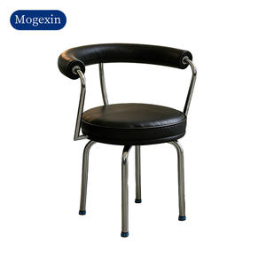 Chaises de salle à manger en cuir PU de style européen moderne avec pieds en métal, super confortables, meubles de salle à manger pour la maison et le bureau - Product Image 6