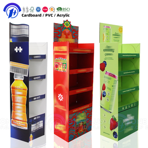 Custom Retail Pop up Drink Beverage Bottle Beer Floor <strong>Display</strong> Rack Corrugated Product Food Paper Carton <strong>Cardboard</strong> <strong>Display</strong> Stand - Product Image 1