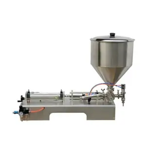 semi automatic small piston honey shampoo cosmetic plastic bottle liquid paste filling machine