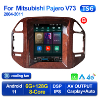 Système de navigation GPS Mekede 6+128 pour Mitsubishi Pajero V73 2004-2011, système audio, radio stéréo IPS 2DIN, lecteur DVD vidéo pour voiture