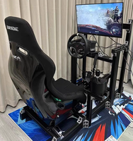 aluminium simulateur de cockpit de course siège voiture conduite simulateur de course jeu de cockpit simulateur de course