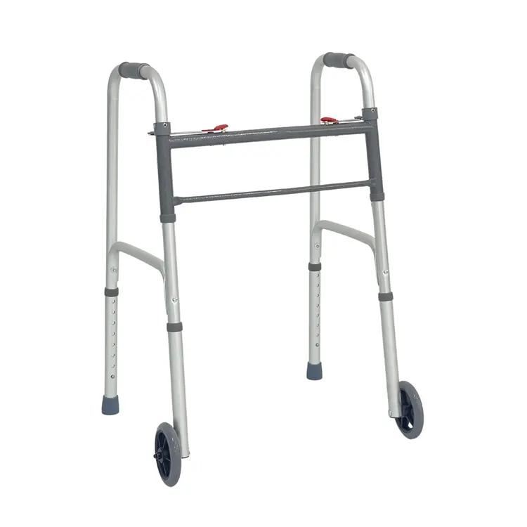 Gelukzaligheid Medische Wandelende Zimmer Frame Aluminium Verstelbare Opvouwbare Chirurgische Loophulpmiddelen