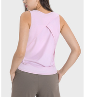 Meilleures ventes de vêtements pour femmes, tendance printemps, nouveaux produits 2024, mode, respirant, design réfléchissant latéral, coupe régulière, chemisier de yoga
