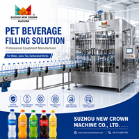 Ligne de remplissage de bouteilles PET personnalisée haute capacité 2000 BPH 330ml-1500ml, fonctionnement par écran tactile PLC, automatique 380V/220V