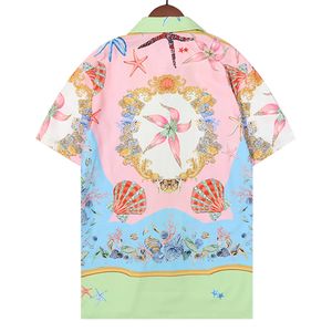 Camicetta da uomo Casual hawaiana con stampa floreale camicetta estiva da uomo Slim <span class=keywords><strong>Mode</strong></span> Chemise - Product Image 2