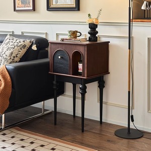 Vintage-Beistelltisch aus massivem Holz im französischen Stil, Wohnzimmer, amerikanischer Stil, klassischer chinesischer dekorativer Schrank, kleine Aufbewahrung - Product Image 2