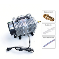 Bomba de Aire 110-220V con Distribuidor de 12 Salidas y Boquilla de Cobre, Alta Presión 120L/min, Suministro de Fábrica OEM
