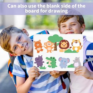 Khung Magnetic khô xóa lapboards xách tay hai mặt Cai Trị đồng bằng nhỏ <span class=keywords><strong>MDF</strong></span> bảng trắng cho trẻ em - Product Image 6