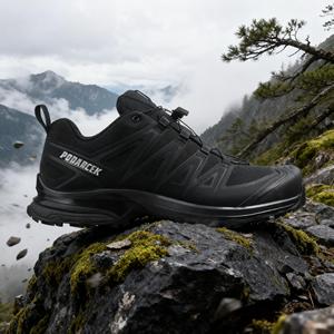 Scarpe da Trekking e Montagna per Uomo Personalizzate OEM di Alta Qualità in Tessuto Traspirante e Resistente - Product Image 4