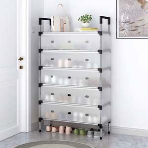 Wholesale 7-Layer Metal <b>Shoe</b> <b>Rack</b> With Dustproof Cover <b>Shoe</b> Storage <b>Rack</b> <b>Shoe</b> <b>Rack</b> <b>Stand</b> for Closet,Entryway,Living Room - Product Image 2