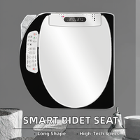Siège de bidet intelligent compatible avec les toilettes standard, couvercle de siège de toilette électrique allongé, fourni par l'usine