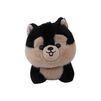 Nouveau style porte-clés en peluche et plastique PU, pendentif Husky Sibérien Kawaii, confortable, doux, mignon, en forme de cœur, 3D, léger, cadeau pour fille