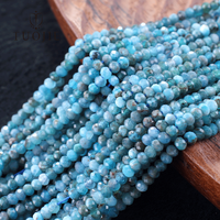 MOQ=1 Perles Rondelles Facettées 2x3mm en Pierre Naturelle, Perles Gemmes Facettées pour la Fabrication de Bracelets, Colliers et Bijoux