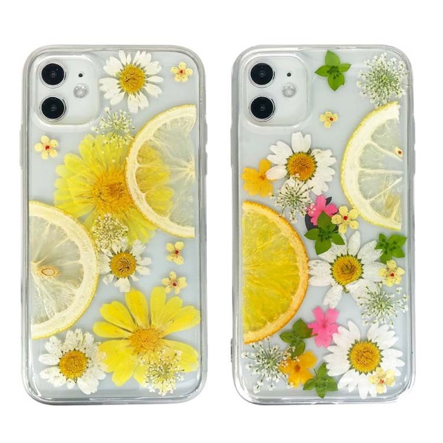 Factory Direct Supply Wholesale for iphone 13 Case Real Dried Pressed Flowers Fruit Mobile Phone Case High Quality for All Phone