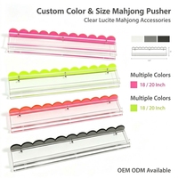 Support de Mahjong en Acrylique Haute Transparence avec 4 Ensembles de Tuiles Magnétiques Classiques