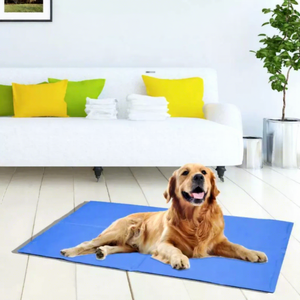 Cuccia per Cani Pieghevole Premium Riutilizzabile Eco-friendly Quadrata, Materasso Moderno in PVC Impermeabile con Gel Rinfrescante, Tappetino Solido Estivo per Cuccioli - Product Image 2
