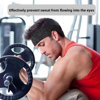 Bandeau de sport imprimé élastique anti-transpiration pour la course, le yoga, le fitness et le tennis, sangle de fixation pour casque