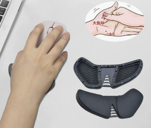 แผ่นรองเมาส์มือขวา, แผ่นรองข้อมือเมาส์สองสี, แผ่นรองมือซิลิโคนแบบสองสีรุ่นที่สอง - Product Image 3