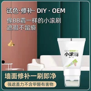 Small Roller <b>Brush</b> Wall Repair Paste 100g Water-Based Emulsion For DIY Patching And Painting - Product Image 3