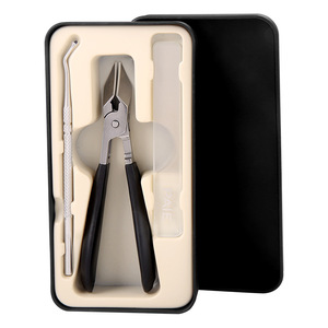 Ultra-fine high-end nail clipper set, anti-splash, special angled pointed nail clippers for nail grooves, <b>thick</b> and hard nail - Product Image 5