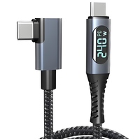 Câble USB5 Mindpure 80 Gbps 240W PD 3.1 16K 60Hz Transfert de données rapide Câble Type C Compatible avec Thunderbolt 5/4/3 pour ordinateur portable