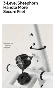 ATHSPO Stepper d'intérieur pliable avec moniteur numérique LED, <span class=keywords><strong>machine</strong></span> d'<span class=keywords><strong>exercice</strong></span> à résistance de 90 LBS, simulateur d'escalade en acier - Product Image 5