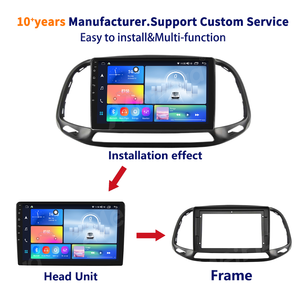 Cornice Radio <span class=keywords><strong>Auto</strong></span> Meihua 9 Pollici, Accessorio Interno per <span class=keywords><strong>Auto</strong></span> <span class=keywords><strong>Fiat</strong></span> 2015-2019, Kit Montaggio Cruscotto con Cablaggio - Product Image 4
