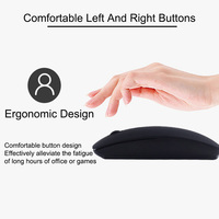 Souris de jeu optique sans fil Pro Mini pour PC et Mac, orientation pour droitier, bleu coloré - Vente directe usine