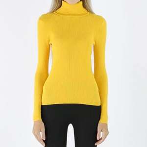 Vente en gros de tricots à col roulé à manches longues col roulé côtelé fin <span class=keywords><strong>Cos</strong></span> hauts pullover de haute qualité Base automne hiver <span class=keywords><strong>pull</strong></span> pour <span class=keywords><strong>femme</strong></span> - Product Image 2