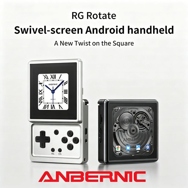 For RG Pro Dual System Handheld Game Console Android 14/Linux Portable Retro Gaming Device with Wi-Fi and Touchscreen