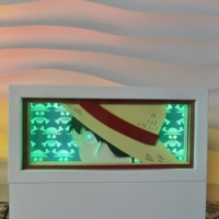 Lampe de décoration intérieure polyvalente en papier découpé, style anime, pour toutes les saisons, idéale pour les halls d'hôtels de luxe - Nouveauté très prisée