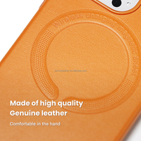 Coque personnalisée pour iPhone accessoires de téléphone vente en gros coque de téléphone en cuir avec anneau magnétique