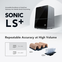 Imprimante 3D dentaire Phrozen Sonic LS+ 34μm Haute Précision 385nm LCD 100mm/h 198x125x175mm Grand Volume d'Impression