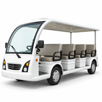 Meilleur prix d'usine pour véhicule électrique à faible vitesse, alimenté par batterie, pour le tourisme, bus touristique à vendre
