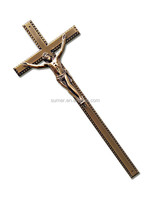 Fournisseur funéraire D052 croix de cercueil Italie accessoires funéraires pour cercueil et cercueil