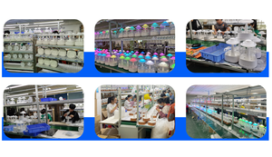 Diffuseur d'air à gouttelettes d'eau ultrasonique à brume fraîche avec lumière LED 7 couleurs et son <span class=keywords><strong>de</strong></span> gouttelettes d'eau pour la maison et la chambre à coucher - Product Image 5