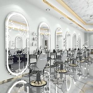 Bán Hot treo tường LED Salon gương ánh sáng thông minh gương mặc quần áo bán buôn tùy chỉnh kích thước LED đầy đủ chiều dài gương với đèn - Product Image 3