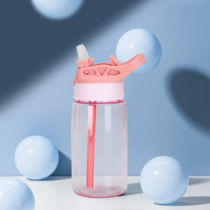 SilverJet <b>Kids</b> Plastic Water Bottle 480ml With Straw For School Outdoor Sport Use - Product Image 2