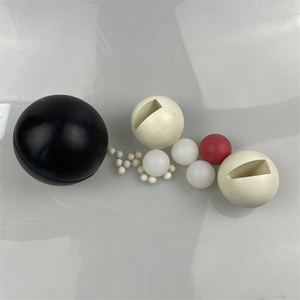 ยางกันกระแทกบอลกันกระแทกยางซิลิโคน PU โพลียูรีเทน NBR แบบสั่นขนาดแข็งขนาดเล็กสีดำทนความร้อน - Product Image 3