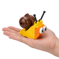 Ensemble de blocs de construction d'animaux, jouet de construction STEM, briques éducatives à monter soi-même, kit de modèles d'animaux créatifs, cadeau pour enfants de 6 ans et plus