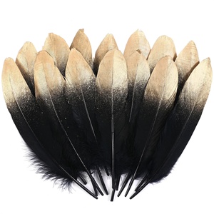 Bán Buôn 6 - 8 Inch Cao Cấp Vàng Rắc Ngỗng Lông Cho Đám Cưới Đảng Giáng Sinh Halloween Trang Trí DIY Thủ Công Mỹ Nghệ - Product Image 4