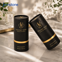 Emballage de tube en carton kraft rigide biodégradable imprimé sur mesure, emballage de luxe pour le rhum, le whisky, le vin, tube en papier cylindrique