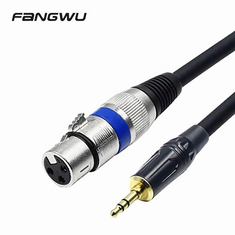 New Design 4 Position 3.5 Mm To 2 Xlr Cable 3.5 Mm Stereo Jack Audio Cables