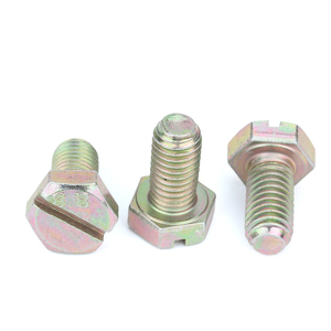 Gb29.1 thép carbon lớp 8.8 mạ kẽm lục giác HEX bu lông với khe cắm trên đầu - Product Image 5