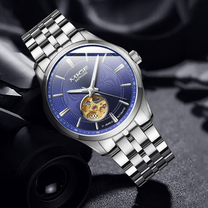 1Customized Luxury Stainless Steel Miyota <b>Automatic</b> Mechanical Water Resistant <b>Chronograph</b> Men's Watch Pointer Dial 20mm Band - Product Image 2