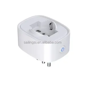 Italy Chile 16A Tuya wifi Zigbee Smart Socket with Power Meter smart life tuya smart plug with Power Monitor for home appliances